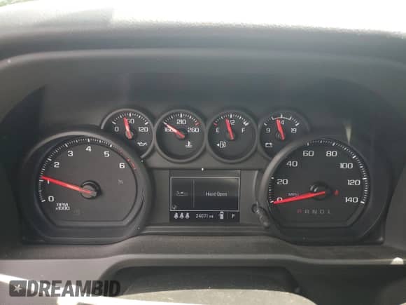 2024 Chevrolet Silverado 2500HD Work Truck with VIN 1GC4YLE71RF271189, listed as a Copart auction lot 68475645 with 24,071 mi miles and Salvage title. Bid and sale history available at DreamBid. Image 9.