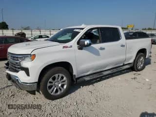 2025 Chevrolet Silverado 1500 LTZ z VIN 1GCUKGELXSZ251419, wystawiony jako Copart lot #80374135 z przebiegiem 806 mil mil oraz Szkoda całkowita • Salvage title. Historia ofert i sprzedaży dostępna na DreamBid. Obrazek 1.