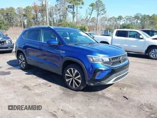 ✅ 2022 Volkswagen Taos SE • VIN: 3VVRX7B25NM021068 • Lot: 43683171. Listed on IAAI with 21,975 mi. Free auction sales archive from the USA and detailed vehicle history report at DreamBid. Image 1.