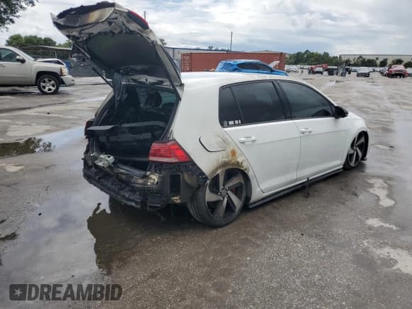 ✅ 2021 Volkswagen Golf GTI S • VIN: 3VW5T7AU9MM011375 • Lot: 59408445. Listed on Copart with 45,523 mi. Free auction sales archive from the USA and detailed vehicle history report at DreamBid. Image 3.