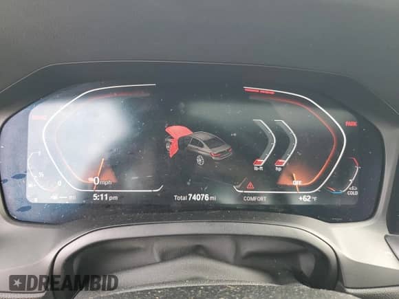 2020 BMW 3 Series 330i xDrive z VIN WBA5R7C02LFH40697, wystawiony jako Copart lot #46517905 z przebiegiem 74 076 mil mil oraz Szkoda całkowita • Salvage title. Historia ofert i sprzedaży dostępna na DreamBid. Obrazek 9.