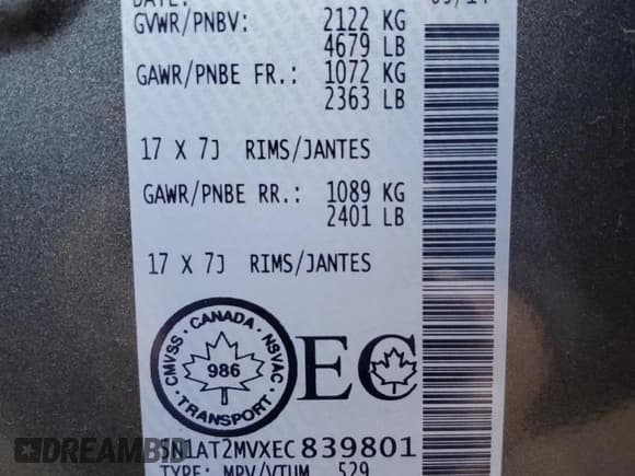 ✅ 2014 Nissan Rogue SV • VIN: 5N1AT2MVXEC839801 • Lot: 92017395. Listed on Copart with 143,496 mi. Free auction sales archive from the USA and detailed vehicle history report at DreamBid. Image 14.