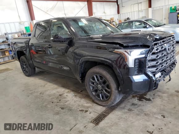 ✅ 2024 Toyota Tundra Platinum Hybrid • VIN: 5TFNC5DB4RX045887 • Lot: 61226865. Listed on Copart with 10,225 mi. Free auction sales archive from the USA and detailed vehicle history report at DreamBid. Image 4.