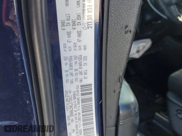 ✅ 2017 Dodge Durango Special Service • VIN: 1C4SDJFT9HC799565 • Lot: 88258065. Wystawiony na Copart z przebiegiem 125 291 mil. Bezpłatny archiwum sprzedaży aukcyjnych z USA i szczegółowy raport historii pojazdu na DreamBid. Zdjęcie 13.