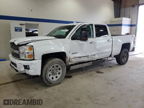 2017 Chevrolet Silverado 2500HD High Country with VIN 1GC1KXEG1HF101246, listed as a Copart auction lot 60098225 with 222,043 mi miles and Salvage title. Bid and sale history available at DreamBid. Image 1.