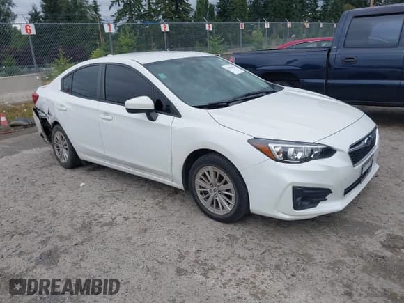 ✅ 2018 Subaru Impreza Premium • VIN: 4S3GKAD69J3622819 • Lot: 42934916. Listed on IAAI with 100,827 mi. Free auction sales archive from the USA and detailed vehicle history report at DreamBid. Image 1.