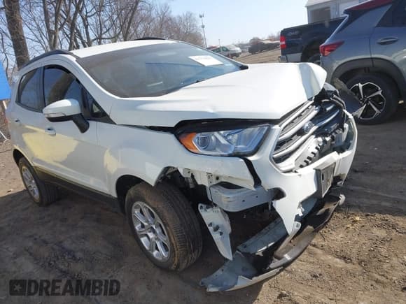 ✅ 2021 Ford EcoSport SE • VIN: MAJ6S3GL8MC396971 • Lot: 41779827. Listed on IAAI with 25,779 mi. Free auction sales archive from the USA and detailed vehicle history report at DreamBid. Image 1.