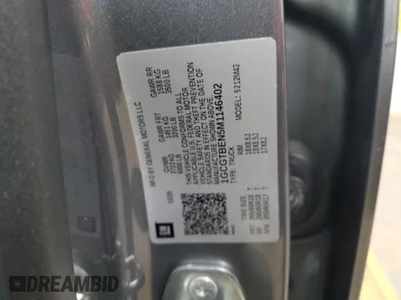 ✅ 2021 Chevrolet Colorado 4WD Work Truck • VIN: 1GCGTBEN5M1146402 • Лот: 88408785. Опубликован ранее на Copart с пробегом 89 848 миль. Бесплатный доступ к архиву аукционных продаж из США и подробный отчёт об истории автомобиля на DreamBid. Изображение 14.