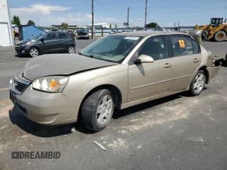 2006 Chevrolet Malibu 1LT with VIN 1G1ZT53F56F121942, listed as a Copart auction lot 67023145 with 206,109 mi miles and Salvage title. Bid and sale history available at DreamBid. Image 1.