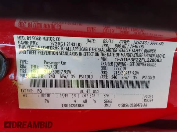 ✅ 2015 Ford Focus SE • VIN: 1FADP3F22FL228683 • Lot: 43024170. Wystawiony na IAAI z przebiegiem 148 765 mil. Bezpłatny archiwum sprzedaży aukcyjnych z USA i szczegółowy raport historii pojazdu na DreamBid. Zdjęcie 9.