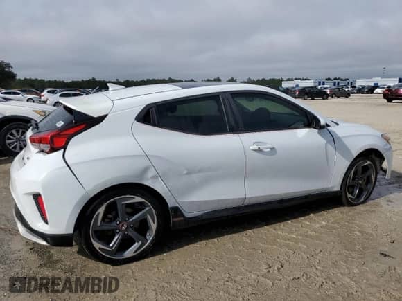 2020 Hyundai Veloster Turbo R-Spec z VIN KMHTH6AB9LU031586, wystawiony jako Copart lot #85505954 z przebiegiem 47 338 mil mil oraz Nie do naprawy • Non repairable. Historia ofert i sprzedaży dostępna na DreamBid. Obrazek 3.