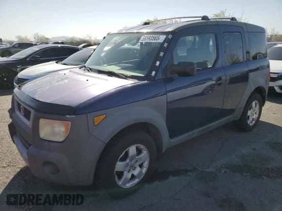 ✅ 2003 Honda Element EX • VIN: 5J6YH27533L023911 • Lot: 56593565. Listed on Copart with 173,639 mi. Free auction sales archive from the USA and detailed vehicle history report at DreamBid. Image 1.