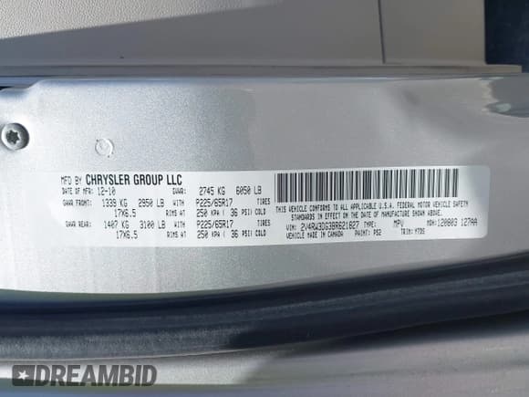 ✅ 2011 Volkswagen Routan SE • VIN: 2V4RW3DG3BR621827 • Lot: 42471811. Listed on IAAI with 107,782 mi. Free auction sales archive from the USA and detailed vehicle history report at DreamBid. Image 9.