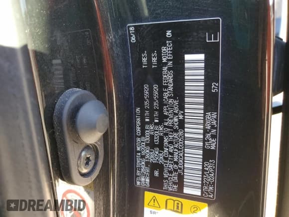 ✅ 2018 Lexus RX 450hL Premium • VIN: JTJDGKCA0J2005280 • Lot: 82425615. Wystawiony na Copart z przebiegiem 60 038 mil. Bezpłatny archiwum sprzedaży aukcyjnych z USA i szczegółowy raport historii pojazdu na DreamBid. Zdjęcie 12.