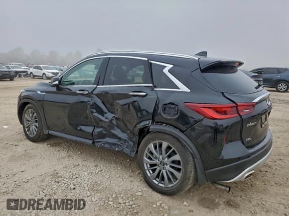 ✅ 2025 Infiniti QX50 Luxe • VIN: 3PCAJ5BB5SF101911 • Лот: 96058535. Опубликован ранее на Copart с пробегом 1 581 миль. Бесплатный доступ к архиву аукционных продаж из США и подробный отчёт об истории автомобиля на DreamBid. Изображение 2.