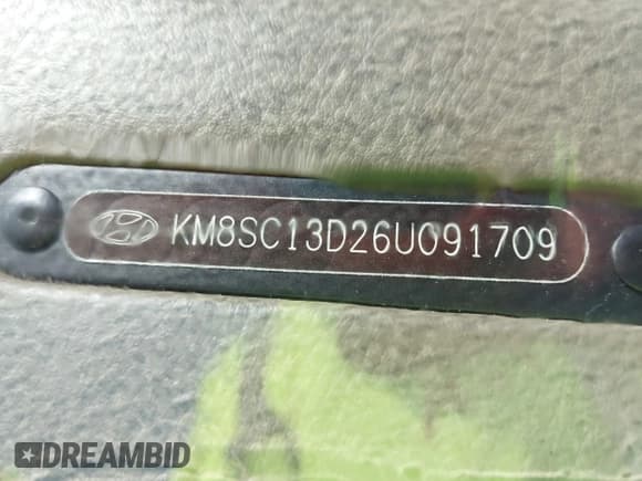 ✅ 2006 Hyundai Santa Fe GLS • VIN: KM8SC13D26U091709 • Lot: 42154238. Listed on IAAI with 157,280 mi. Free auction sales archive from the USA and detailed vehicle history report at DreamBid. Image 9.