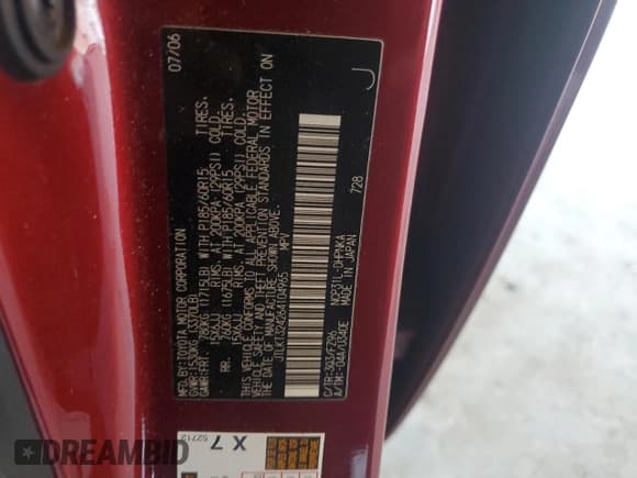 ✅ 2006 Scion xB • VIN: JTLKT324264104965 • Лот: 90096995. Опубликован ранее на Copart с пробегом 119 727 миль. Бесплатный доступ к архиву аукционных продаж из США и подробный отчёт об истории автомобиля на DreamBid. Изображение 12.