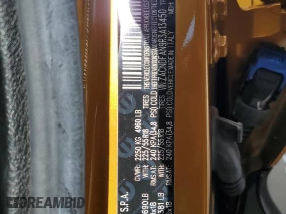 2024 Dodge Hornet GT z VIN ZACNDFAN9R3A13450, wystawiony jako Copart lot #58327135 z przebiegiem 9 034 mil mil oraz Szkoda całkowita • Salvage title. Historia ofert i sprzedaży dostępna na DreamBid. Obrazek 13.