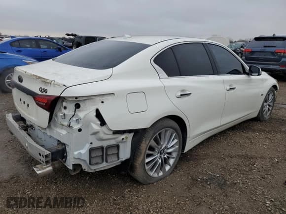 ✅ 2019 Infiniti Q50 Luxe • VIN: JN1EV7AP0KM516921 • Lot: 92887635. Listed on Copart with 25,608 mi. Free auction sales archive from the USA and detailed vehicle history report at DreamBid. Image 3.