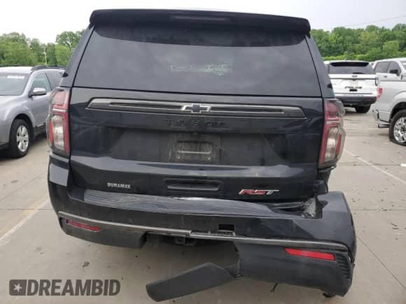 2021 Chevrolet Tahoe RST with VIN 1GNSKRKT5MR456664, listed as a Copart auction lot 57946865 with 56,963 mi miles and Salvage title. Bid and sale history available at DreamBid. Image 6.