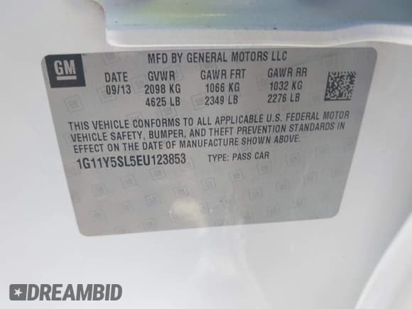 ✅ 2014 Chevrolet Impala LS • VIN: 1G11Y5SL5EU123853 • Лот: 43662544. Опубликован ранее на IAAI с пробегом 101 372 миль. Бесплатный доступ к архиву аукционных продаж из США и подробный отчёт об истории автомобиля на DreamBid. Изображение 9.
