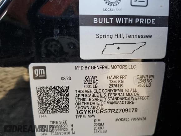 ✅ 2024 Cadillac XT6 FWD Premium Luxury • VIN: 1GYKPCRS7RZ709179 • Lot: 52251305. Listed on Copart with 19,442 mi. Free auction sales archive from the USA and detailed vehicle history report at DreamBid. Image 16.