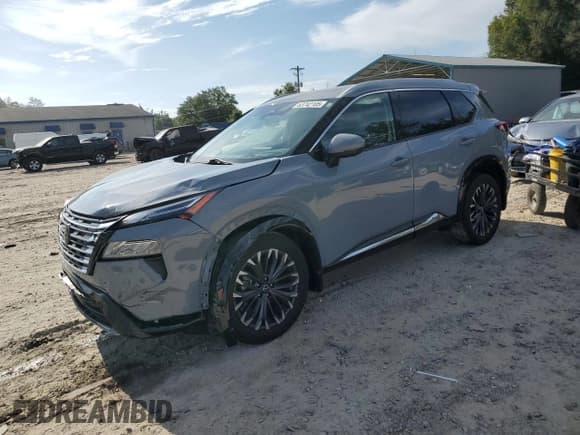 ✅ 2024 Nissan Rogue Platinum • VIN: JN8BT3DD3RW250734 • Lot: 63742105. Listed on Copart with 24,189 mi. Free auction sales archive from the USA and detailed vehicle history report at DreamBid. Image 1.