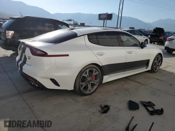 ✅ 2018 Kia Stinger GT2 • VIN: KNAE55LC1J6029965 • Lot: 67568345. Listed on Copart with 65,651 mi. Free auction sales archive from the USA and detailed vehicle history report at DreamBid. Image 3.