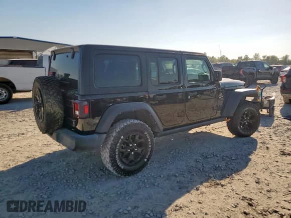 ✅ 2022 Jeep Wrangler Unlimited Sport S • VIN: 1C4HJXDG8NW160406 • Лот: 85278435. Опубликован ранее на Copart с пробегом 46 542 миль. Бесплатный доступ к архиву аукционных продаж из США и подробный отчёт об истории автомобиля на DreamBid. Изображение 3.