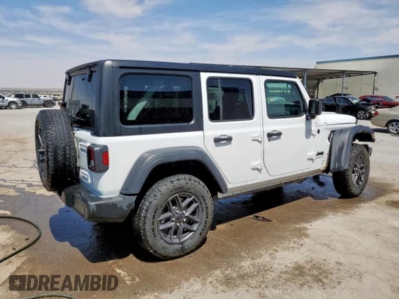 ✅ 2024 Jeep Wrangler Sport S • VIN: 1C4PJXDN0RW300836 • Lot: 58348255. Listed on Copart with 16,171 mi. Free auction sales archive from the USA and detailed vehicle history report at DreamBid. Image 3.