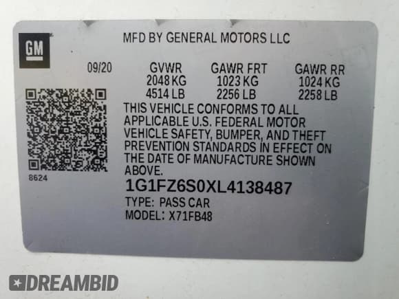 ✅ 2020 Chevrolet Bolt EV Premier • VIN: 1G1FZ6S0XL4138487 • Lot: 53760055. Wystawiony na Copart z przebiegiem 43 727 mil. Bezpłatny archiwum sprzedaży aukcyjnych z USA i szczegółowy raport historii pojazdu na DreamBid. Zdjęcie 12.
