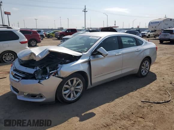 2019 Chevrolet Impala LT with VIN 1G11Z5SA9KU138332, listed as a Copart auction lot 80632735 with 106,639 mi miles and Salvage title. Bid and sale history available at DreamBid. Image 1.