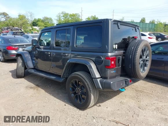 ✅ 2023 Jeep Wrangler Sahara • VIN: 1C4JJXP69PW684803 • Lot: 42214320. Listed on IAAI with 37,723 mi. Free auction sales archive from the USA and detailed vehicle history report at DreamBid. Image 3.