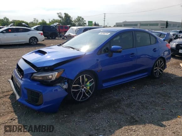 ✅ 2020 Subaru WRX STI • VIN: JF1VA2E69L9833328 • Lot: 66268315. Listed on Copart with 87,060 mi. Free auction sales archive from the USA and detailed vehicle history report at DreamBid. Image 1.