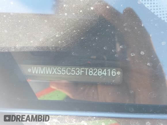 ✅ 2015 MINI Hardtop 4 Door • VIN: WMWXS5C53FT828416 • Lot: 43603010. Listed on IAAI with 153,548 mi. Free auction sales archive from the USA and detailed vehicle history report at DreamBid. Image 9.