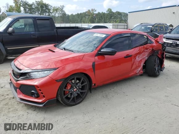 ✅ 2018 Honda Civic Type R Touring • VIN: SHHFK8G71JU202479 • Лот: 68473094. Опубликован ранее на Copart с пробегом 57 730 миль. Бесплатный доступ к архиву аукционных продаж из США и подробный отчёт об истории автомобиля на DreamBid. Изображение 1.