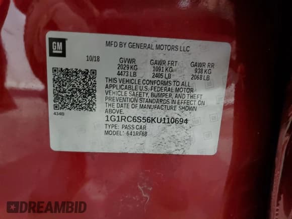✅ 2019 Chevrolet Volt LT • VIN: 1G1RC6S56KU110694 • Lot: 83271324. Wystawiony na Copart z przebiegiem 66 137 mil. Bezpłatny archiwum sprzedaży aukcyjnych z USA i szczegółowy raport historii pojazdu na DreamBid. Zdjęcie 14.