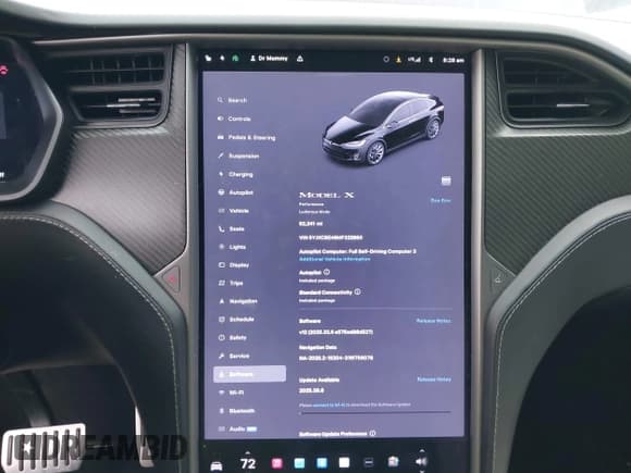 ✅ 2021 Tesla Model X Performance • VIN: 5YJXCBE46MF322680 • Lot: 43535693. Listed on IAAI with 52,241 mi. Free auction sales archive from the USA and detailed vehicle history report at DreamBid. Image 17.