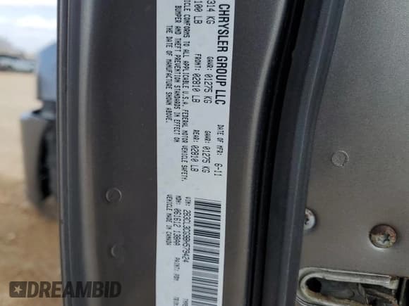 ✅ 2011 Dodge Charger Rallye • VIN: 2B3CL3CG9BH579424 • Лот: 49116355. Опубликован ранее на Copart с пробегом 146 062 миль. Бесплатный доступ к архиву аукционных продаж из США и подробный отчёт об истории автомобиля на DreamBid. Изображение 12.