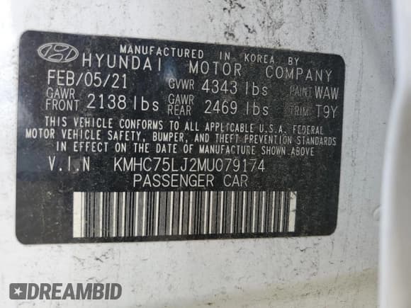 ✅ 2021 Hyundai Ioniq SE • VIN: KMHC75LJ2MU079174 • Лот: 58291294. Опубликован ранее на Copart с пробегом 24 377 миль. Бесплатный доступ к архиву аукционных продаж из США и подробный отчёт об истории автомобиля на DreamBid. Изображение 13.