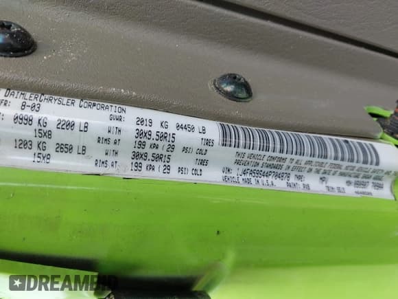 ✅ 2004 Jeep Wrangler Sahara • VIN: 1J4FA59S44P704878 • Лот: 42226255. Опубликован ранее на IAAI с пробегом 88 886 миль. Бесплатный доступ к архиву аукционных продаж из США и подробный отчёт об истории автомобиля на DreamBid. Изображение 9.