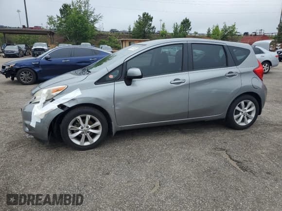 ✅ 2014 Nissan Note SV • VIN: 3N1CE2CP3EL434493 • Lot: 58042505. Listed on Copart with 88,173 mi. Free auction sales archive from the USA and detailed vehicle history report at DreamBid. Image 1.