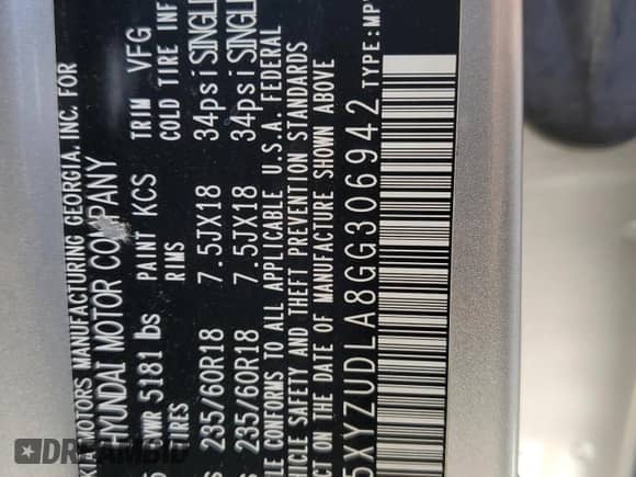 ✅ 2016 Hyundai Santa Fe Limited • VIN: 5XYZUDLA8GG306942 • Lot: 73120514. Wystawiony na Copart z przebiegiem 80 895 mil mil. Skorzystaj z bezpłatnego archiwum sprzedaży aukcyjnych z USA i zobacz szczegółowy raport historii pojazdu na DreamBid. Zdjęcie 13.