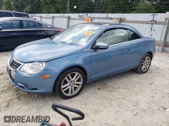 ✅ 2009 Volkswagen Eos Lux • VIN: WVWFA71F39V016888 • Lot: 68025935. Wystawiony na Copart z przebiegiem 54 313 mil. Bezpłatny archiwum sprzedaży aukcyjnych z USA i szczegółowy raport historii pojazdu na DreamBid. Zdjęcie 1.