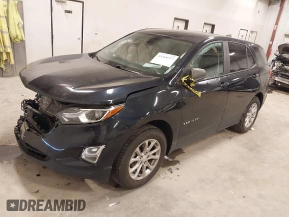 ✅ 2021 Chevrolet Equinox LS • VIN: 3GNAX5EV2MS142857 • Lot: 43568257. Listed on IAAI with 103,905 mi. Free auction sales archive from the USA and detailed vehicle history report at DreamBid. Image 2.
