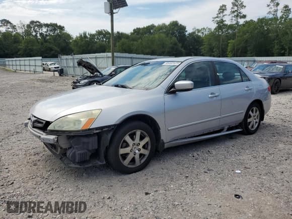 ✅ 2005 Honda Accord EX-L • VIN: 1HGCM665X5A012683 • Lot: 66463525. Listed on Copart with 229,911 mi. Free auction sales archive from the USA and detailed vehicle history report at DreamBid. Image 1.