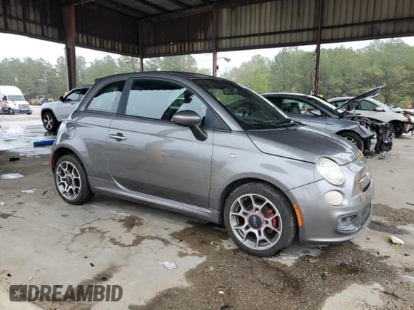 ✅ 2012 FIAT 500 Sport • VIN: 3C3CFFBR0CT127983 • Lot: 90103355. Listed on Copart with 126,320 mi. Free auction sales archive from the USA and detailed vehicle history report at DreamBid. Image 4.