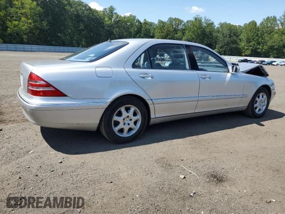 ✅ 2002 Mercedes-Benz S 500 • VIN: WDBNG75J92A315046 • Lot: 69186635. Listed on Copart with 117,939 mi. Free auction sales archive from the USA and detailed vehicle history report at DreamBid. Image 3.