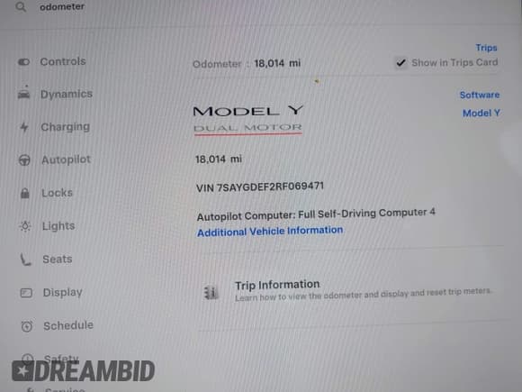 ✅ 2024 Tesla Model Y Performance • VIN: 7SAYGDEF2RF069471 • Lot: 43853119. Wystawiony na IAAI z przebiegiem 18 014 mil. Bezpłatny archiwum sprzedaży aukcyjnych z USA i szczegółowy raport historii pojazdu na DreamBid. Zdjęcie 7.