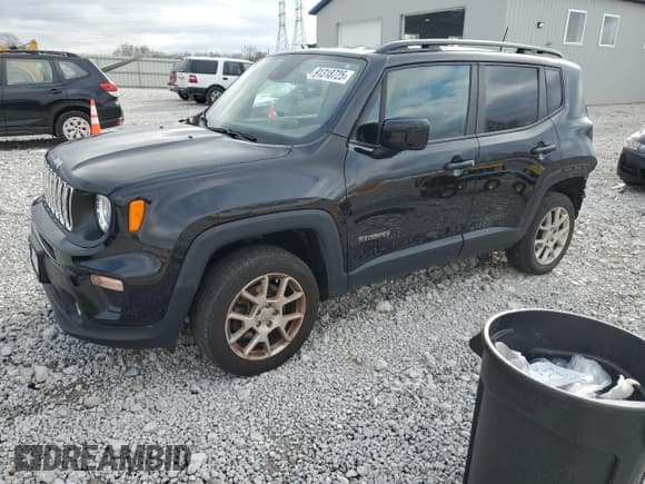 ✅ 2021 Jeep Renegade Latitude • VIN: ZACNJDBB5MPM34811 • Lot: 91318725. Wystawiony na Copart z przebiegiem 59 004 mil. Bezpłatny archiwum sprzedaży aukcyjnych z USA i szczegółowy raport historii pojazdu na DreamBid. Zdjęcie 1.